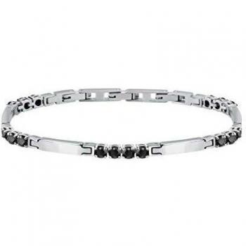Pulsera de hombre Gioielli de acero negro
