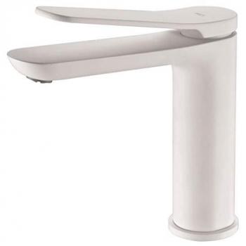 Grifo monomando de lavabo Mice, Grifería de baño con caño corto, Color Cromado IMEX; Grifo monomando de lavabo Mice Collection, Grifería de baño con caño corto, Color Blanco Mate