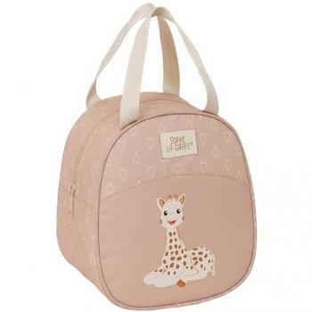 Bolsa Térmica Neceser Termo Sophie la Girafe Beige 19 x 22 x 14 cm, Adaptable a Carro, Ideal para Niños de 5 a 14 Años, Cómodo y Versátil, Calidad