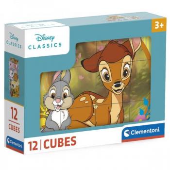 Puzzle Cubo Bambi Disney 12 Piezas