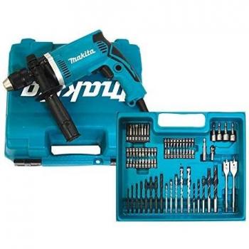 MAKITA HP1631KX3 Taladro percutor 710w 13mm automático Promo Acc, 710 W, 230 V