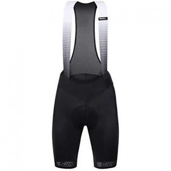 Santini Pantalones Cortos con Tirantes Fase para Hombre, Hombre, Mallas Cortas con Tirantes, CAS3528S, Negro, S