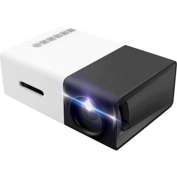 Mini Proyector LED Portátil para Smartphone con AV, USB, SD y HDMI para Video, Películas, Juegos y Cine en Casa