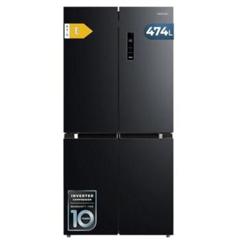 Frigorífico 4 Puertas Total No Frost Cecotec Bolero CoolMarket 474L, Alto 177,5 cm, Ancho 83,3 cm, Clase E, Ultra Silencioso, Iluminación LED, Compres