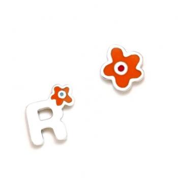 Pendientes Agatha Ruiz de la Prada colección ABECEDARIO R