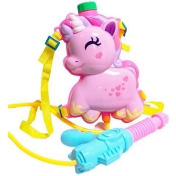 Mochila Pistola de Agua Unicornio 1350ml Rosa