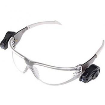 3M LED Light Gafas de seguridad PC ocular incoloro recubrimiento AR-AE con luces LED
