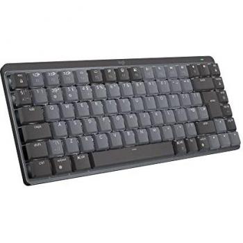 Logitech MX Mini Mechanical Keyboard - Teclado inalámbrico compacto con interruptores mecánicos y diseño ergonómico