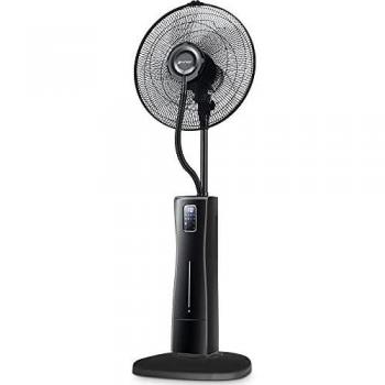 Ventilador Nebulizador de Pie Grunkel FAN-G16NEBUPRO 75W con Mando a Distancia, Programable, 3 Velocidades y Panel LED Negro