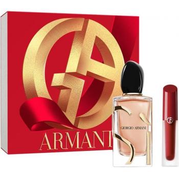 Armani Si Intense Gift Set - 100 ML Eau de Parfum with Lip Maestro Satin