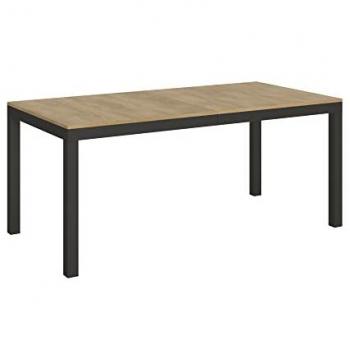 Mesa extensible Everyday Evolution 90x180/284 cm Roble Natural Estructura Antracita