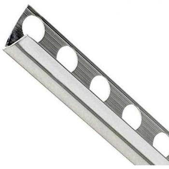 WOLFPACK LINEA PROFESIONAL 2541510 Guardacantos Metal Redondo Brillo Barra 2,6 Metros, Multicolor