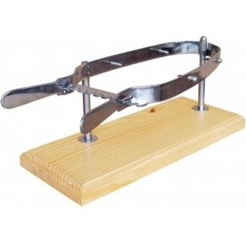 IMEX EL ZORRO 0 Soporte jamonero, INOX, 460 x 190 mm, Acero Inoxidable, Marron,