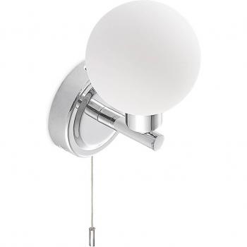 Aplique de pared Zaniba de Lindby, cromo, moderno, plateado, hecho de metal, para salón y comedor, 1 llama G9