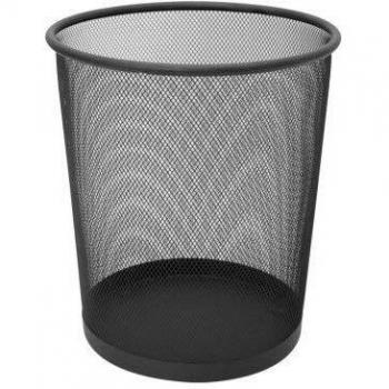 Plus Office Papelera de Rejilla 158 Negra