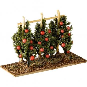 Tomatera decorativa para el Belén de Navidad con diseño artesanal y detalles realistas