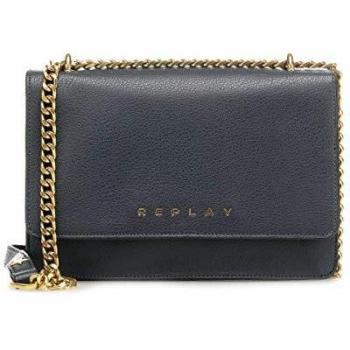 Replay Bolso de Hombro Azul Oscuro
