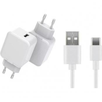 Cargador USB Universal de 12W con Cable USB-C de 3 metros, Blanco, Interior