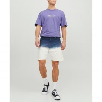 Bermuda Jack&Jones azul y blanco para hombre con diseño bicolor