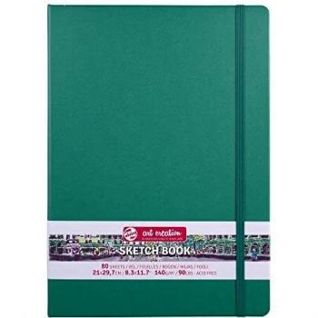 TALENS CUADERNO BOCETOS 21X30CM 140G 80 HOJAS VERDE BOSQUE