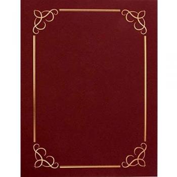 APLI 13406 - Carpeta certificado granate 300 g 5 u.