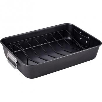 Molde horno 40x28x8 cm acero con rejilla colección Origen - SAN IGNACIO