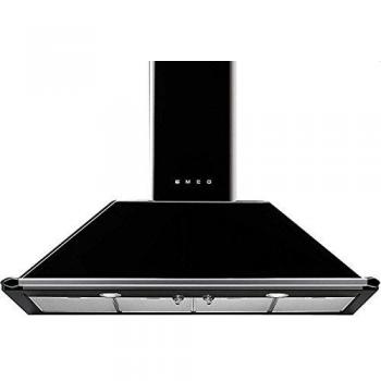 Smeg KT110BLE De pared Negro 820m³/h A - Campana