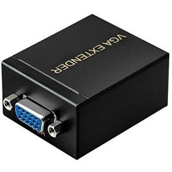 VGA Extender, MACTIS® VGA Vídeo Amplificador Splitter sobre Cat5e/6 Cable Ethernet con Soporte de Audio Hasta 60M/100M