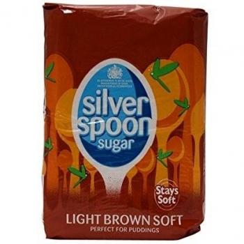 Silver Spoon luz suave marrón Azúcar - 5 x 500gm