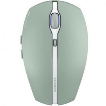 CHERRY GENTIX BT - Ratón Bluetooth con función multi-dispositivo para hasta 3 dispositivos, cifrado AES-128, Agave Green
