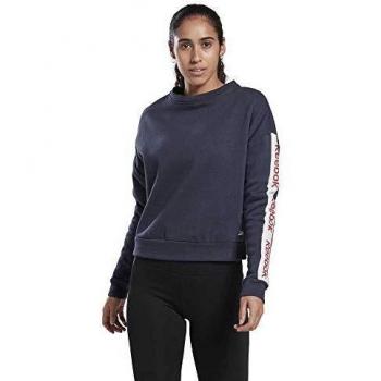 Reebok Linear Logo Crew Sudadera, Mujer, hernvy, L