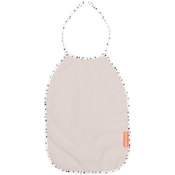 Done By Deer Tiny Bib - Babero, diseño happy dots, color powder