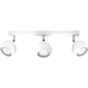 Aplique de Techo Oculare 3 Focos GU10 Acero Blanco LED Interior