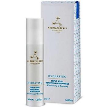 Aromatherapy Associates Hydrating Triple Rose Renewing Moisturizer, 50ml. A luxurious moisturiser combining the essential oils from three unique roses from Morocco, Turkey and Bulgaria.