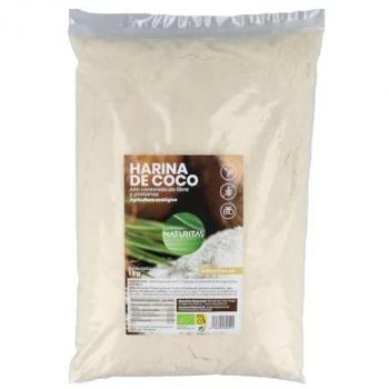 Harina de Coco 1 Kg Bio NATURITAS | 100% Agricultura Ecológica | Sin Gluten | Rica en proteínas y minerales | Producto Vegano