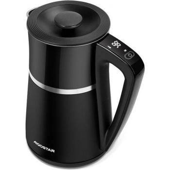 Hervidor de Agua AIGOSTAR Acero Inoxidable 1.7L, 2200W, Temperatura Ajustable 40°C-100°C, Función Mantener Temperatura, Pantalla LED