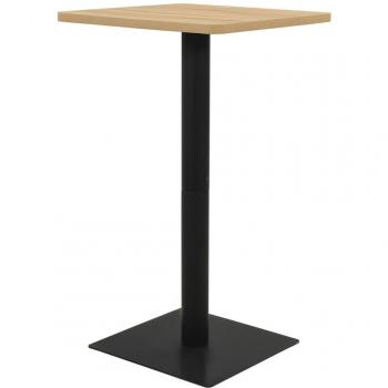 Mesa de bistró color roble 70x70x107 cm vidaXL