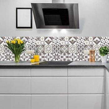Pack de 9 Pegatinas para Azulejos Estilo Geométrico Multicolor