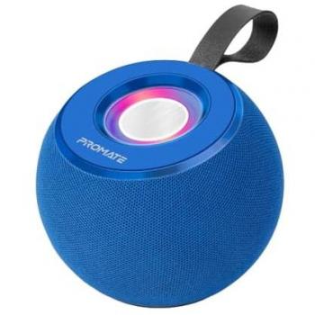 Altavoz Portátil Inalámbrico Promate Juggler 5W TWS HD 360º con Iluminación LED Azul