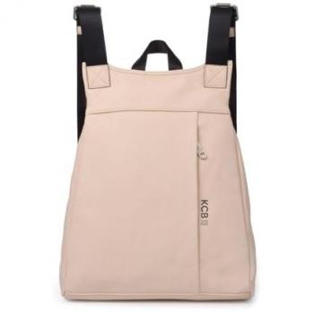 Mochila Antirrobo KCB Strong | 100% Vegana | Diseño Compacto y Seguro | Estilo Moderno y Elegante | Ideal para Transporte Público y Uso Diario | Asas Ajustables | Color Beige