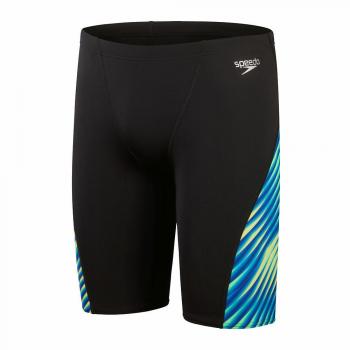 Bañador de natación Speedo Allover Digi V-Cut Jammer Hombre Negro