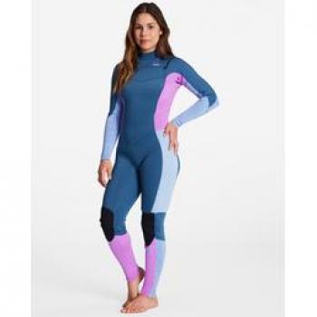 Traje de Surf 5/4mm Synergy 2022 para Mujer con Cremallera en el Pecho y Mangas Largas