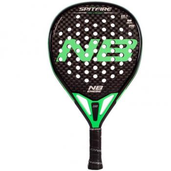 Pala de Pádel Enebe Spitfire Verde 2023 con Protector Transparente y Overgrip