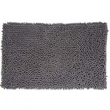 Alfombra de Baño Maxi Chenille Gris Antracita 50x80cm