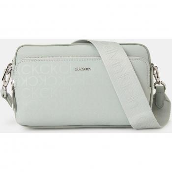 Bandolera Calvin Klein con estampado monograma en color gris Talla Os