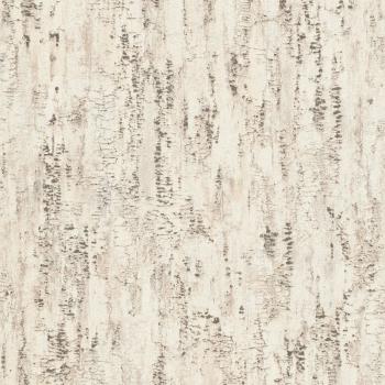 Rasch Composition Non-Woven Wallpaper - Beige Cement Texture with Birch Pattern, 0.53 x 10.05 m, 5.33 sqm