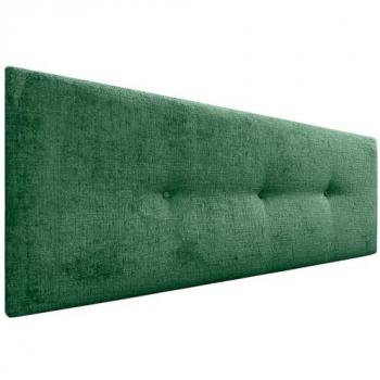 Cabecero Tapizado de Lana Natural con Botones Winter Luxury 135x50cm (Camas 120/135) - Verde