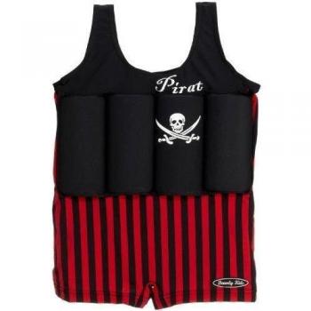 Beverly Kids Floating - Chaleco de natación para niña, tamaño 110, color rojo / negro
