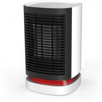 PAVLIT Calefactor Eléctrico Cerámico, Modo Calefacción, 950W, Color Blanco-Negro, Mini Termoventilador Portátil para Estudio, Despacho, Oficina, Dormitorio.