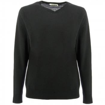 JACK & JONES PREMIUM Jprmark Knit V-Neck Noos, Suéter para Hombre, Negro